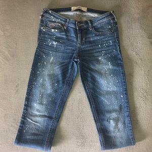 Hollister Paint Splatter Flare Jeans
